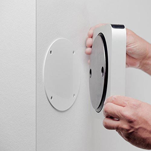 Clean and Cool Wall Mount System for Apple Mac Mini. Fits Perfectly on the Wall, and gives your device an elegantly look.