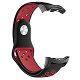 Huang Dog-shop Silikon Uhrenarmbänder Uhrenarmband Ersatzarmband Gummi Armbanduhr Wasserfest Bicolor Uhr Armband Für Samsung Gear Fit2 Smart Armband SM-R360 / SM-R350 / Gear Fit2 Pro Herren Damen
