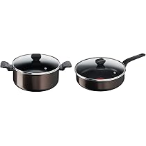 Sauteuse Elo 24 Cm Avec Couvercle - Fonte Aluminium Induction - Revêtement ILAG Anti-adhésif - Noir