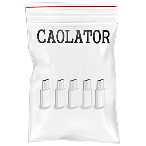 CAOLATOR USB 3.1 Typ C zu Micro USB Adapter Micro Typ-C3.1 Datentransfer -Adapter Konverter USB3.0 Transferkopf (5 Stücke) - 8