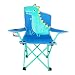 Produktbild olyee Kinder Klappstuhl für Rasen und Campingstuhl, tragbarer Sitzstock mit Netz-Becherhalter, Faltbarer Gartenstuhl, Strandstuhl Dinosaurier
