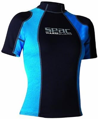 Seac Sub Black/Blue Rash WARM GUARD LADY SHORT + Complimentary Luggage Tag (Medium)