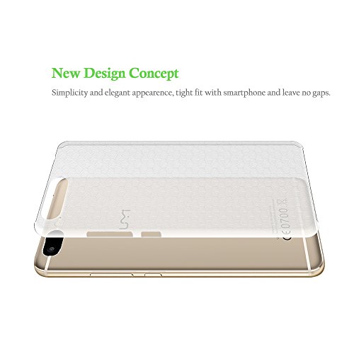 Funda para UMI Z Pro   UMI Z  Olycism Ultra-delgado  Ajuste Perfecto  Antideslizante  Anti Ara  azos  Cubierta dura Caso de Hard Funda Protective Case Cover  Semi-transparent 
