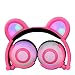 Produktbild BANNAB Kids Bluetooth Kopfhörer über Ohr Faltbare Kopfhörer Cat Ear Kopfhörer Glühlichter mit USB-Ladekabel für iPhone, Android Phone, Laptop, Tablet, PC-Computer