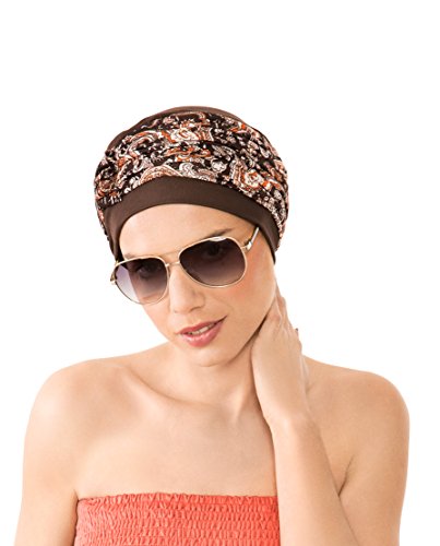 NJ CREATION Lounia Bonnet Marron + Bandeau Marron