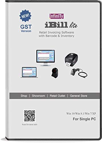 iBill iBill Lite : Billing + Barcode + Inventory Software for Retail Showrooms and Shops (CD)