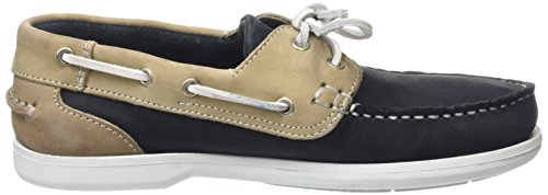 Quayside Women’s Bermuda Boat Shoes, Blue (Navy/Sand), 5 UK (38 EU)