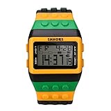 Lazzgirl SHHORS LED Rainbow Elektronische Uhr(Schwarz, Weiß, Hellblau, Rosa, Rot, Lila, Blau, Mehrfarben)