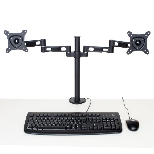 TecTake® Dual Doppel Tischhalterung LED LCD TFT Monitorhalterung Monitore schwenkbar - 7