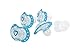 Haberman Lovi Soother (3-6 Months, Pack of 4, Blue)