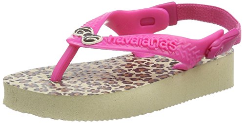 Havaianas Chic, Baby Girls' Standing Baby Shoes, Beige (Sand Grey 0154), 7 Child UK (25/26 EU)