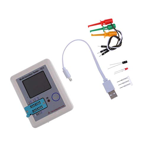 Preisvergleich Produktbild Lorenlli Multifunktions-Transistor-Tester 1,8-Zoll-TFT-Bildschirm