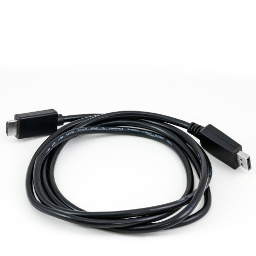 2m Full HD Premium Displayport (DP) auf HDMI Kabel High Speed inkl. Audio-Übertragung | 1080p | Displayport (Stecker M) zu HDMI (Stecker A) | zertifiziert | Apple und PC - 3