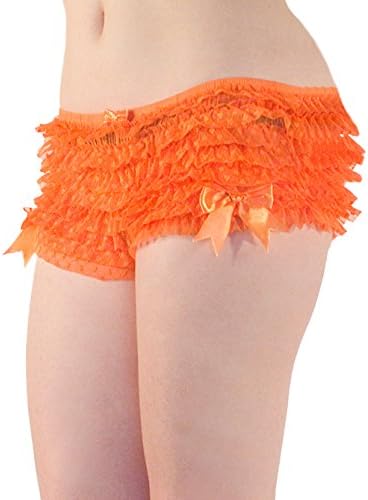 Starline LingerieSexy & Flirty Ruffle Can Can Frilly Retro Soft Mesh Dotted and Heart Knickers (Small to Extra Large Size)