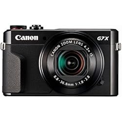 Canon PowerShot G7 X Mark II - Cámara digital compacta de 20.1 MP (pantalla de 3", apertura f/1.8-2.8, zoom óptico de 4.2x, video full HD, WiFi), color negro