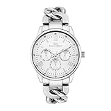 Rhodenwald & Söhne Brana Damenuhr Quarzuhr Edelstahl Silber 3 ATM Präzisions-Quarzwerk Multifunktion-Optik Metall Gliederarmband Silber - Armband-Uhr analog