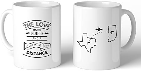 365 Printing The Love Between Personalized Ceramic Mug Mom Gift From Daughters