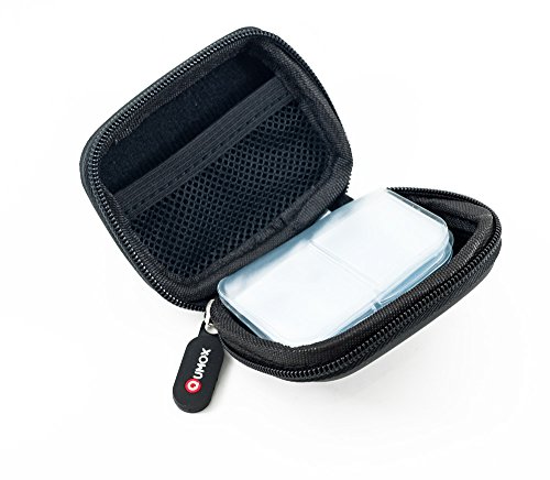 QUMOX Schwarze Speicherkarte Tasche Hartschale für SD MicroSD CF Case Doppelverschlus - 2