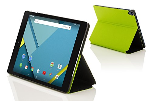 Forefront Cases® Neue Leder Hülle / Tasche / Case / Cover für HTC Google Nexus 9 (8,9 Zoll) Tablet-PC – Rundum-Geräteschutz und intelligente Auto-Sleep-Wake-Funktion mit 3-JAHRES-GARANTIE VON FOREFRONT CASES – inkl. Eingabestift - 4