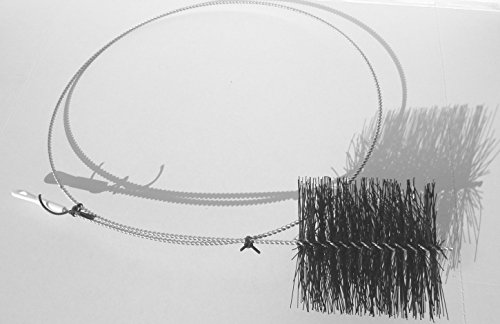 Ofenrohrbürste Ofenbürste Kaminbürste Ofenwischer Ofenrohrwischer Ofenrohrreiniger Kaminbesen Ofen Besen Bürste Reiniger Ø 150 mm Länge 2000 mm - 6