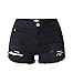 Produktbild iRachel Damen Short Hotpants Demin Short kurze Hose Ripped Loch Hose Schwarz EU 44