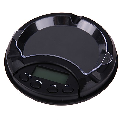 Demiawaking Neue Hohe Präzision Tragbar Aschenbecher Digital Waage Skale für Schmuck Küche Skala Taschenwaage (200g x 0.01g) - 5