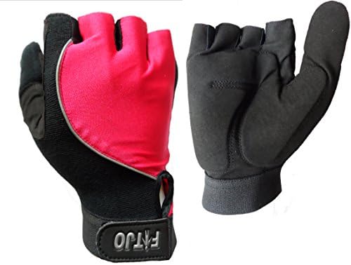 NEW FULL THUMB HALF FINGER GEL PADDED PALM WHEELCHAIR SPECIFIC SPORT GLOVES