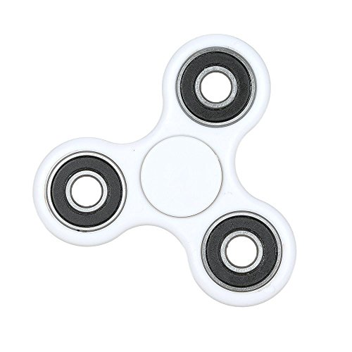 Fidget Spinner, ARKTEK Fingerspielzeug für Druckentlastung mit Updated Bearing System (weiß, März 2017 Version)
