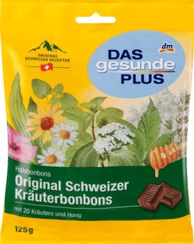 Preisvergleich Produktbild DAS gesunde PLUS Original Schweizer Kräuterbonbons, 125 g