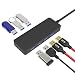 Produktbild ICZI USB 3.0 HUB, 7x USB 3.0 Ports, vernickelt Stecker, schlank Entwurf mehr dünn, für Apple MacBook, Mac Mini, MacPro, Windows Laptops und Ultrabooks, sowie PCs und weiteren USB 3.0 kompatiblen Geräten (Schwarz)