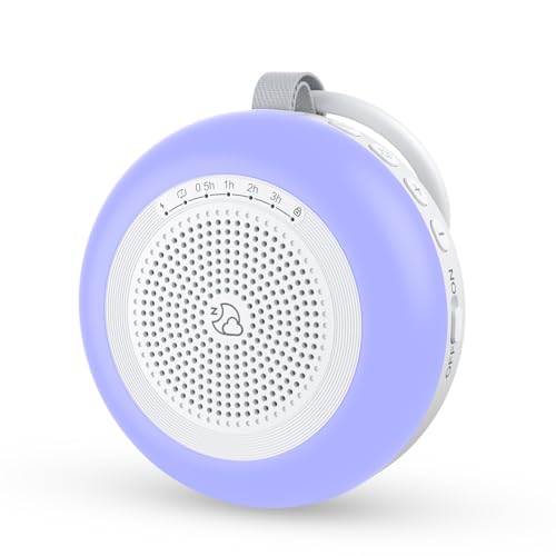 LEICEX - Macchina sonora portatile per bambini, con 33 suoni rilassanti, 10 colori, luce notturna per bambini, timer e memoria, per dormire, ufficio, privacy e viaggi