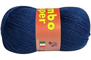 DELFINO WOLL DOLOMITI BimboSuper Gomitolo Lana Merinos 50g NO PILLING - Disponibile in più Colori e Spessori - Filato Colore Blu Navi (908) - 85% Lana Merinos, 15% Acrilico - NO PILLING - 100% Made in Italy
