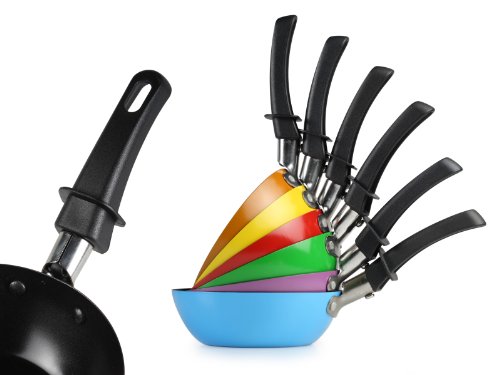 TRISTAR BP-2827 Wokset 6 farbige wokpfanne – Crepe – Bratpfann - 2
