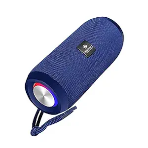 (Renewed) Zebronics Zeb-Action Wireless 10W Portable Speaker, Supporting Bluetooth v5.1, TWS, RGB Lights, Fabric Finish, AUX/USB/FM/mSD (Blue)