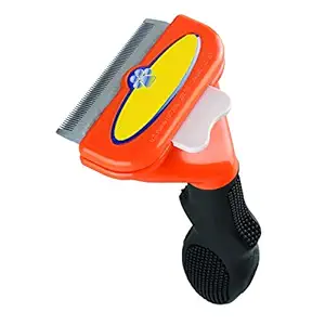 Emily Pets Short Hair deShedding Tool for Cats, Orange Medium