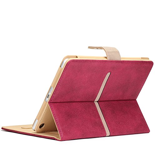 iPad Air 2 [2014 Version-6.Generation] Hülle Original Urcover® [DEUTSCHER FACHHANDEL] Smart Cover Schutzhülle Case Etui mit Sleep/Wake Funktion ?? Zubehör | Bordeaux - 4