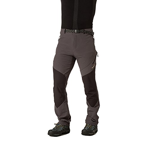 Izas Cade Pantalón de montaña, Hombre, Gris Oscuro/Negro, L