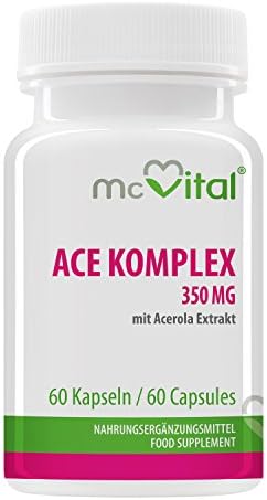Ace Complex – 350 mg – Acerola Extract – Mental and Physical Strength – 60 Capsules