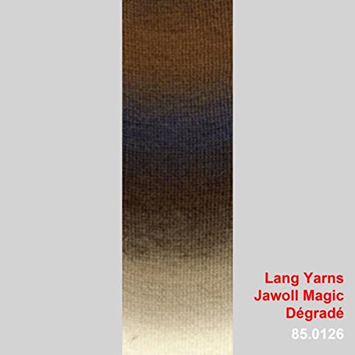 100 g Sockenwolle Jawoll Magic Degrad? 4-f?dig, Fb. 126 beige-braun* neue Farbe 2014 - 2
