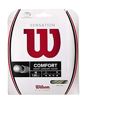Wilson Cordages de Raquettes Wilson, Sensation, Rouleau de 12,2 mètres, Couleur Neutre, 1,35 mm, Unisexe, WRZ940900