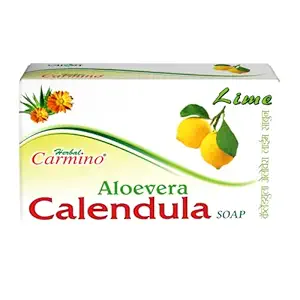 Carmino Calendula Aloevera Soap, Lime, 75G (Super Saver Pack of 12)