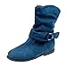 Produktbild Damen Schuhe,Malloom Mode Elegant Schuhe für Party, Freizeit Weinlese-Art-Frauen-Flache Booties-Weiche Schuhe stellten Füße Knöchel-Stiefel-Mittlere Stiefel