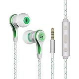 Yigenet In-Ear Metal Earbuds Heavy Bass Headphones Wired Earphones Sports Headset with Mic, Noise cancelling and 3.5mm Jack