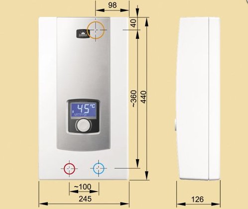 elektronisch gesteuerter Durchlauferhitzer Kospel PPE 2 – 9/12/15 kW - 3