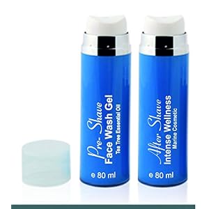 Pack After Shave + Men Face Wash Gel 2 x 80 ml DUO After Shave Intense Wellness + Purifying Gel with Tea Tree EO - ideal…