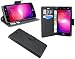 Produktbild LG X POWER 2 // Buchtasche Hülle Case Tasche Wallet BookStyle mit STANDFUNKTION in Schwarz cofi1453®