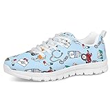 rieker sneaker damen hellblau Innenmaterial: Synthetik POLERO Cartoon Nurse Bear Sneaker Krankenschwester Schuhe Damen Sportschuhe Schnürer Freizeitschuhe Hellblau 41 EU