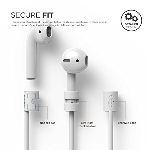 elago ESTR-Ap-WH Correa Auricular aud  fono Accesorio - Accesorio para Auriculares  Correa  Apple  Blanco  Airpods  450 mm  4 g 