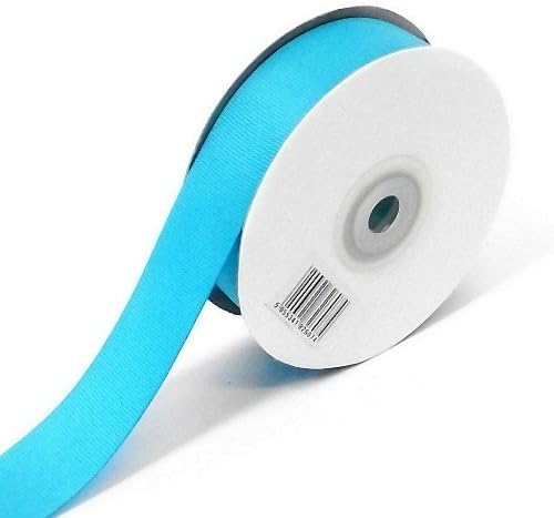 25m full reel woven edged Grosgrain Ribbon - 25mm (1 inch) width Turquoise