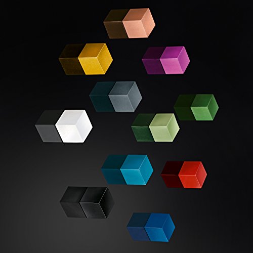 Sigel GL727 SuperDym-Magnete Cube-Design, eloxiertes Aluminium, 3 Stück, für Glas-Magnettafeln – weitere Designs - 8
